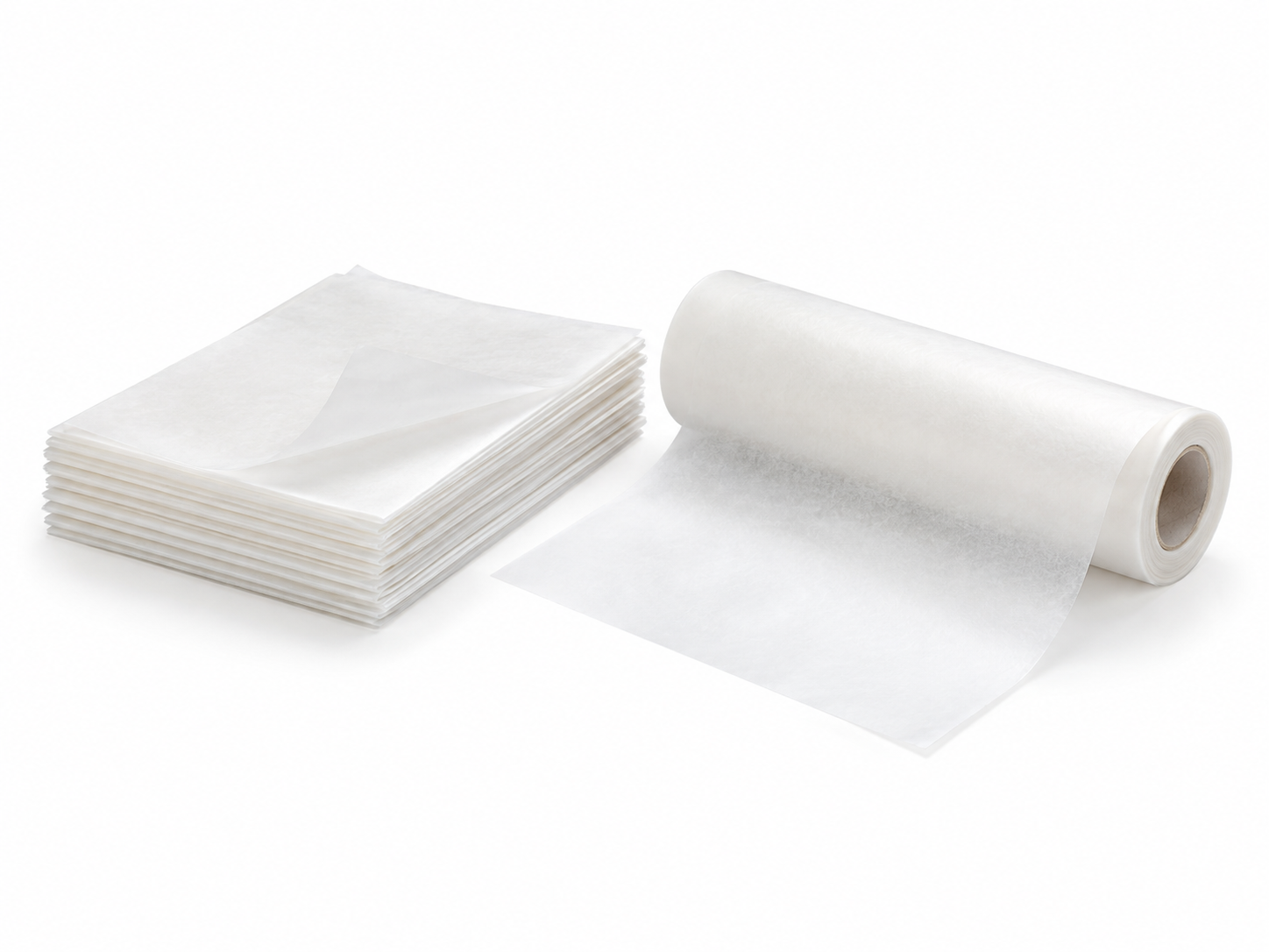 Plain, unbranded butter / wax paper product illustration